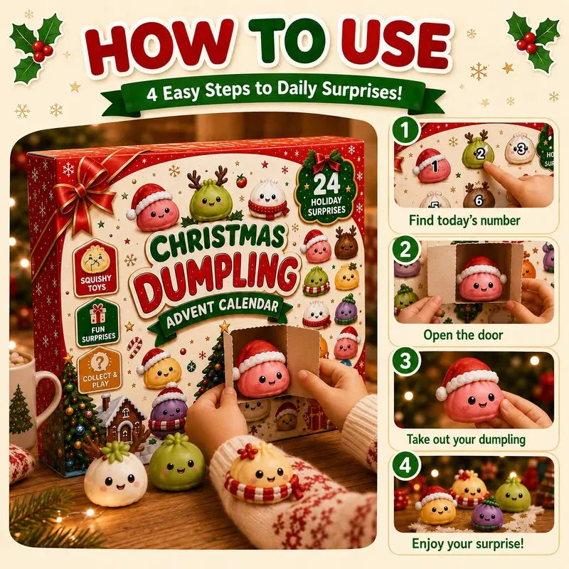 Christmas Dumpling Squishies Advent Calendar