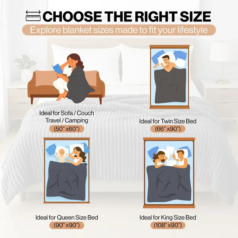 Striped Fleece Throw Blanket