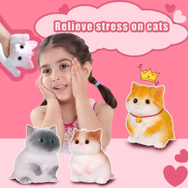 Silicone Cat Squeeze Toy